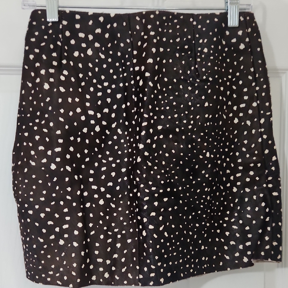 Kate Spade Black and White Patterned Mini Skirt